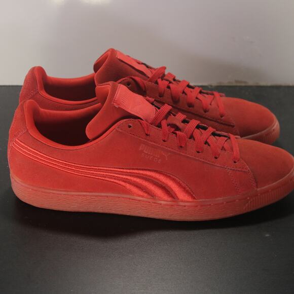 Puma Other - Mens PUMA Suede Classic Low Size 10 005680 Red Running Suede Athletic Sneakers